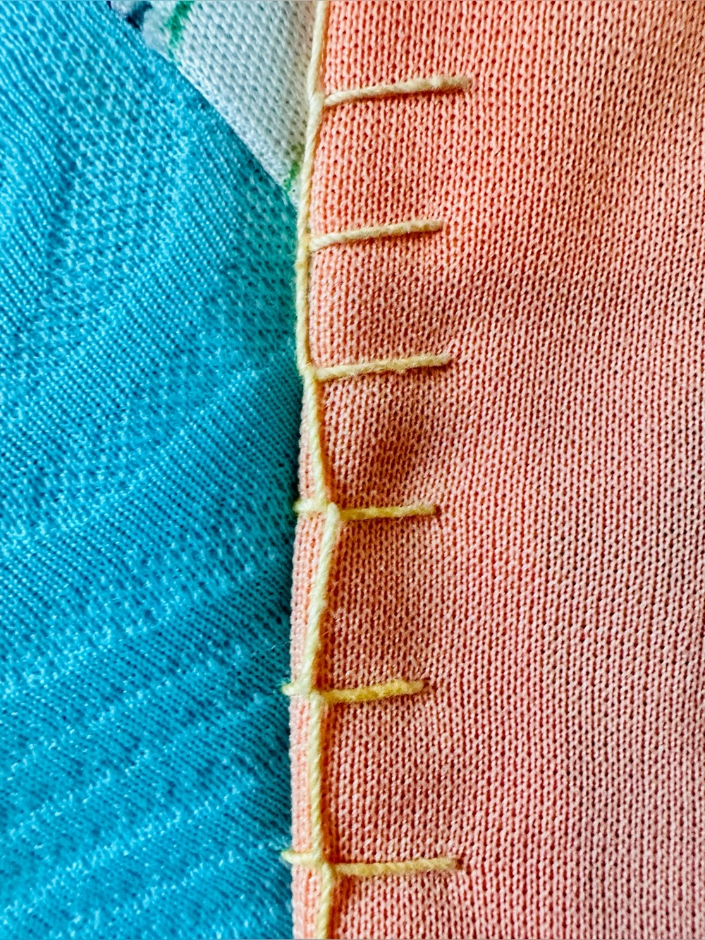 VTG Multi-Color Handmade Patchwork String Herringbone Quilt - Picture 13 of 16